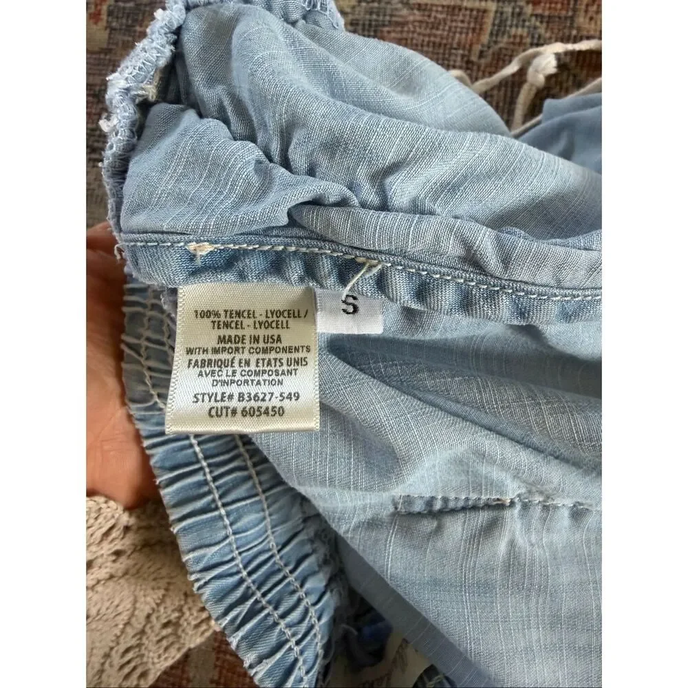 Bella Dahl Small Chambray Drawstring Shorts